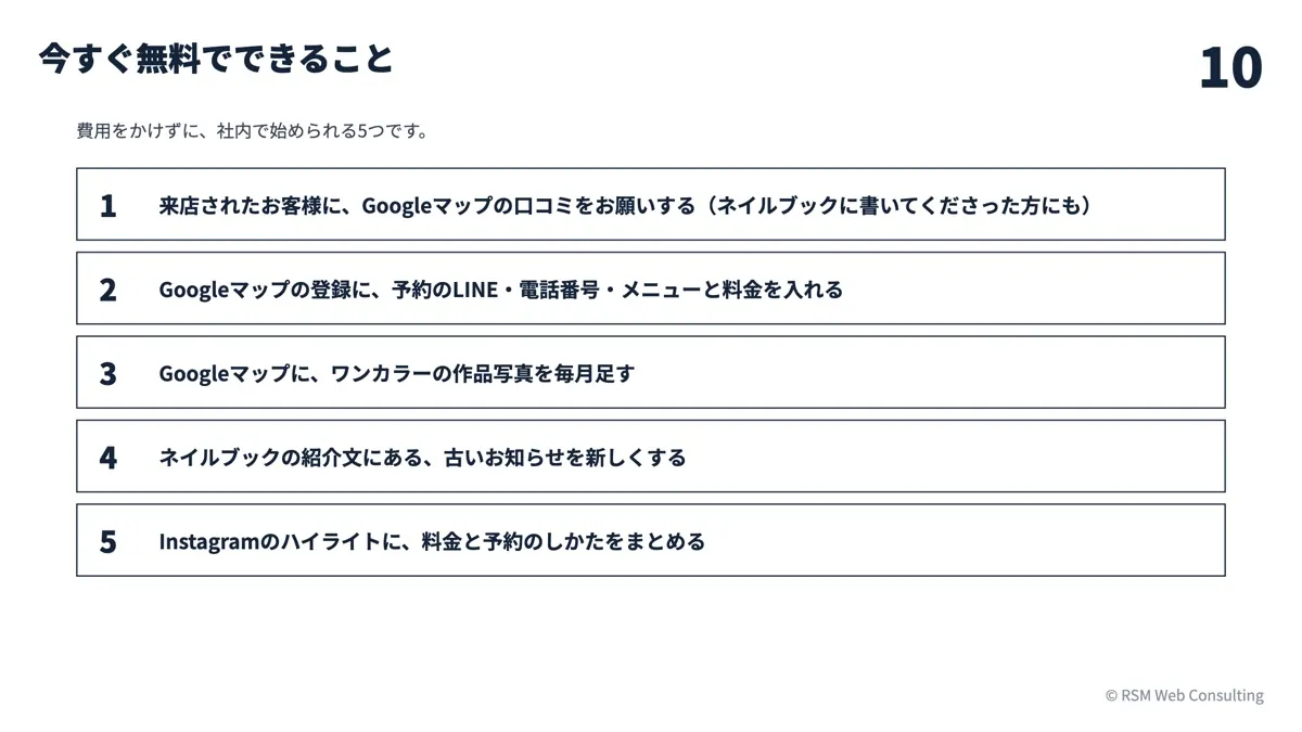 AI診断レポートの見本（今すぐ無料でできること）